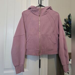 lululemon Scuba Oversized Full-Zip HoodieVelvet Dust With GOLD XS/S